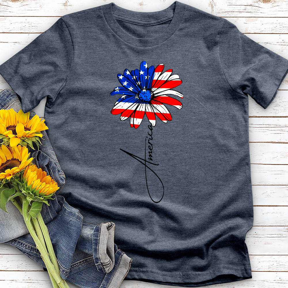 4th of July Daisy Tee