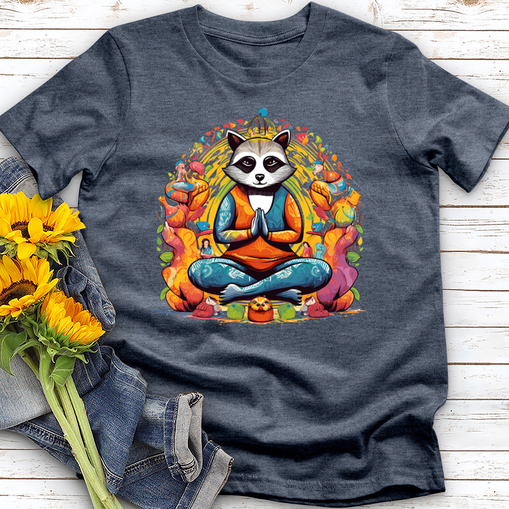 Racoon Yoga Cotton Tee