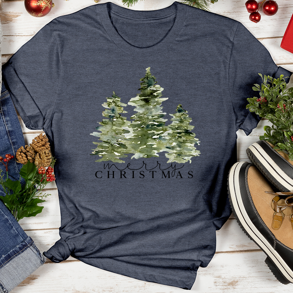 Merry Christmas Pine Softstyle Tee