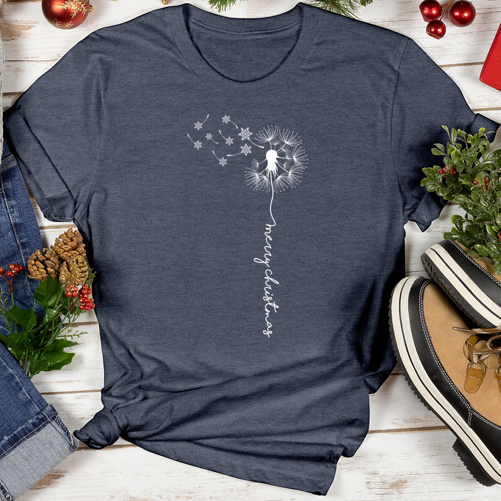 Merry Christmas Dandelion Softstyle Tee