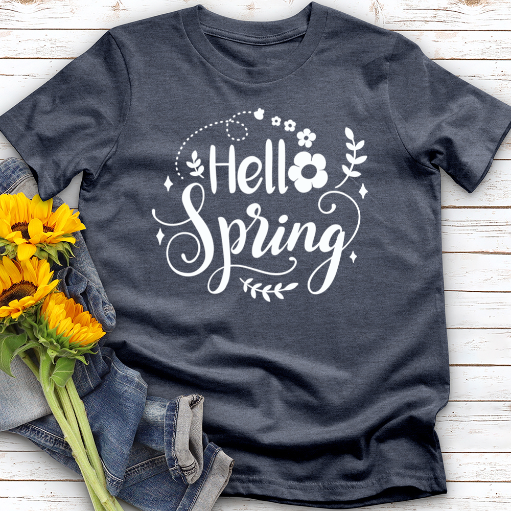 Hello Spring Flower Softstyle Tee