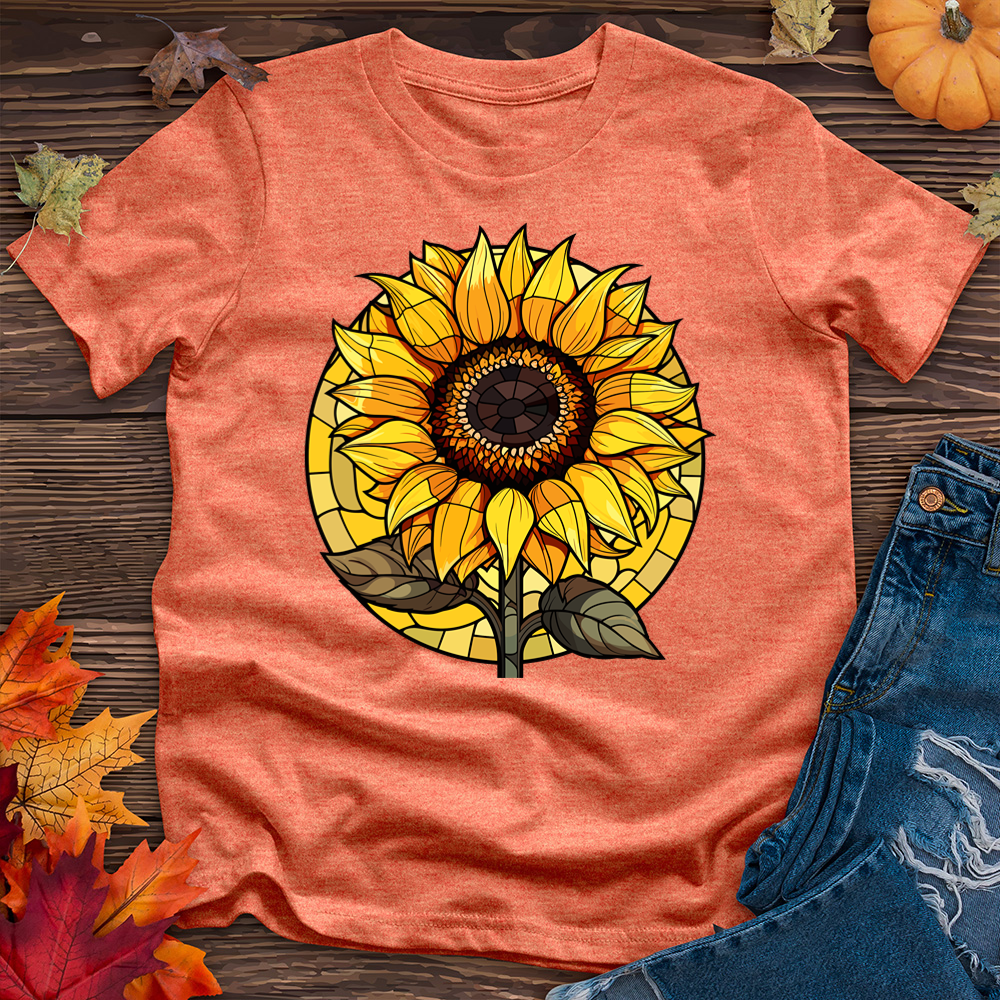 Stained Glass Sunflower Tee