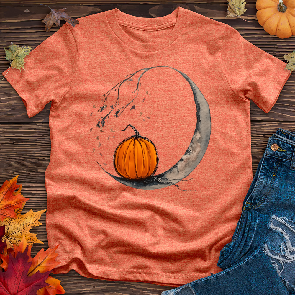 Moon and Pumpkin Tee