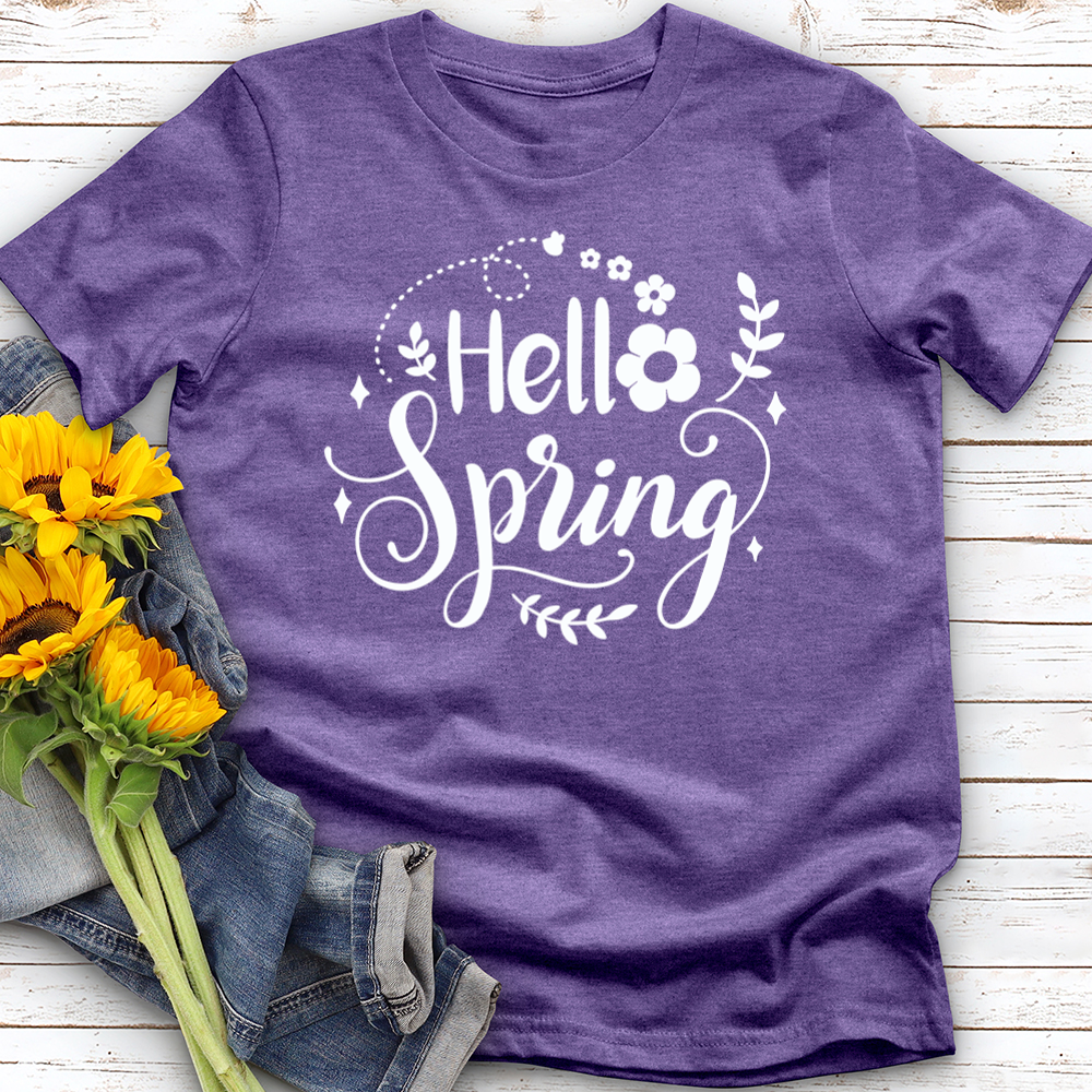 Hello Spring Flower Softstyle Tee