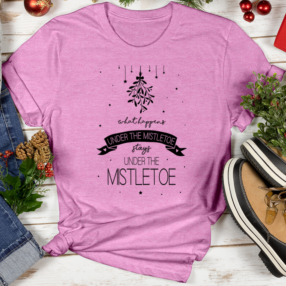What Happens Under the Mistletoe Softstyle Tee