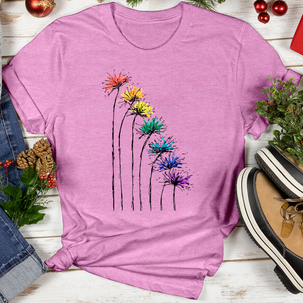 Rainbow Dandelion Softstyle Tee