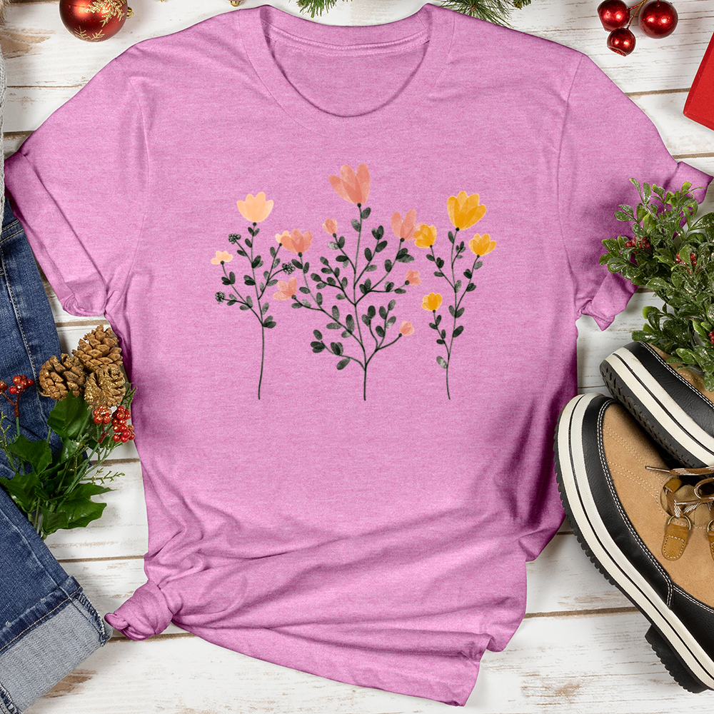 Pastel Flowers Softstyle Tee