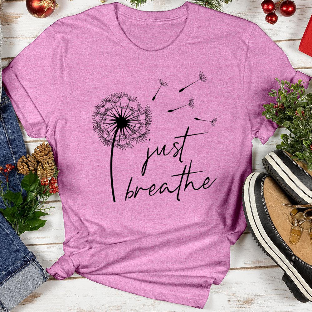 Just Breathe Christmas Softstyle Tee