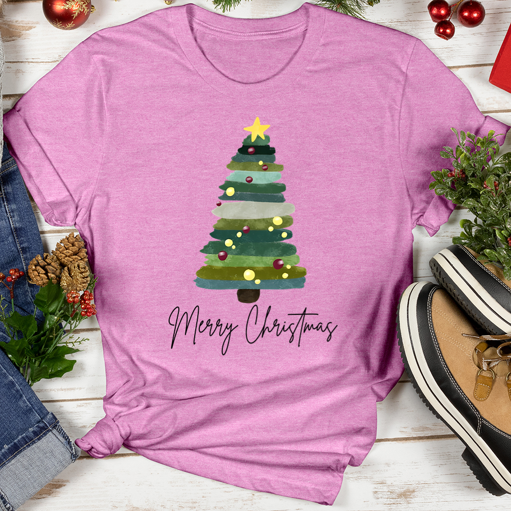 Merry Christmas Pastel Softstyle Tee