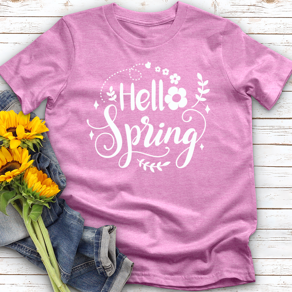 Hello Spring Flower Softstyle Tee