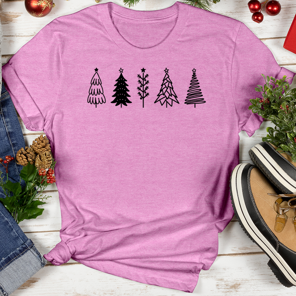 Festive Trees Softstyle Tee
