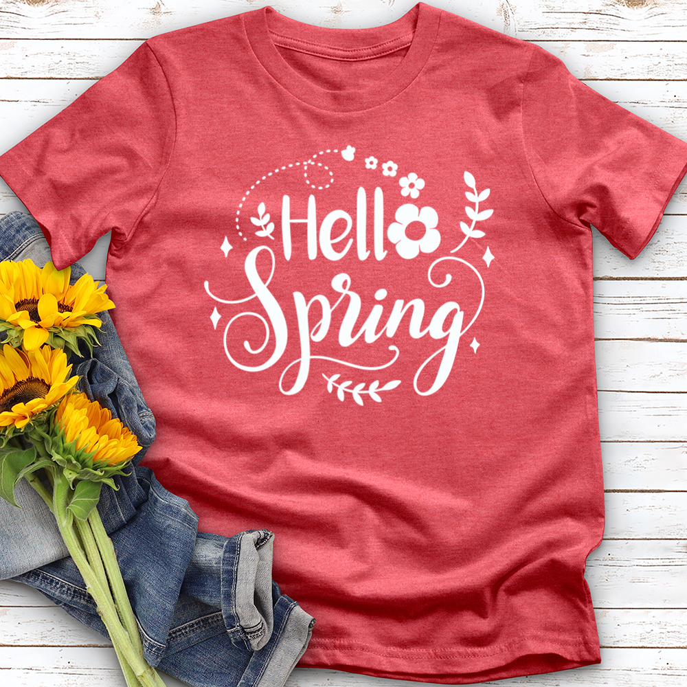 Hello Spring Flower Softstyle Tee