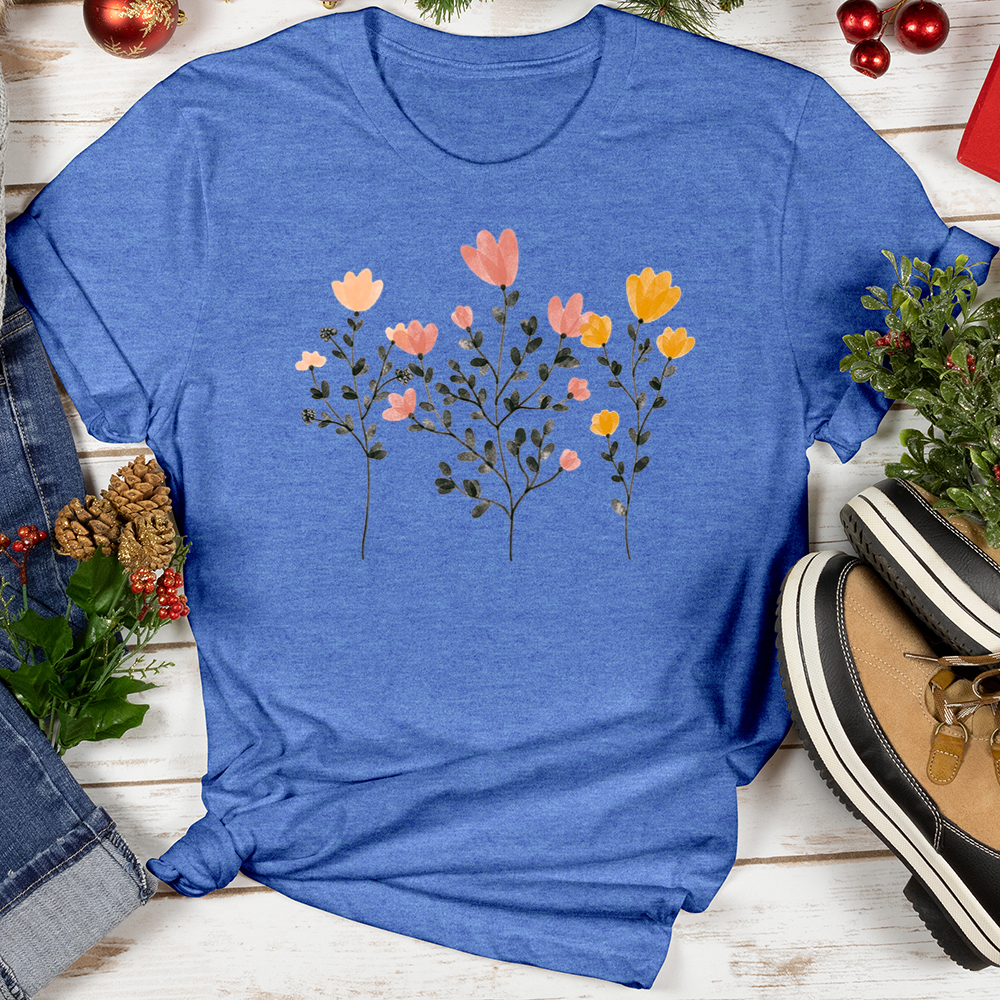 Pastel Flowers Softstyle Tee