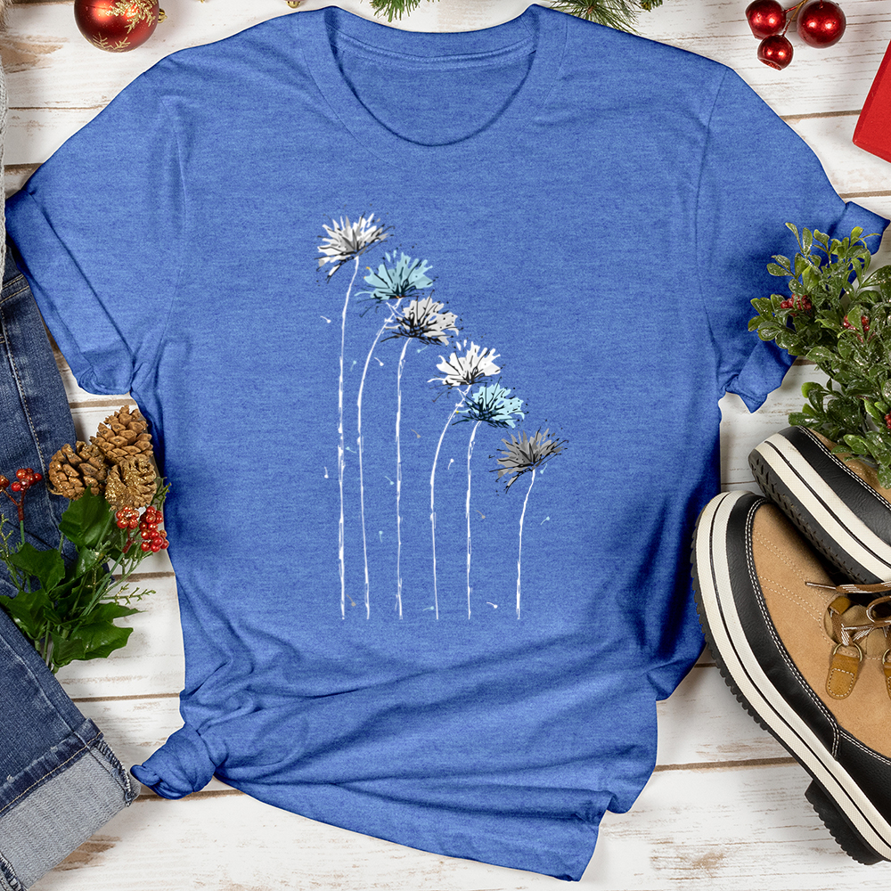 Frosty Dandelion Row Softstyle Tee