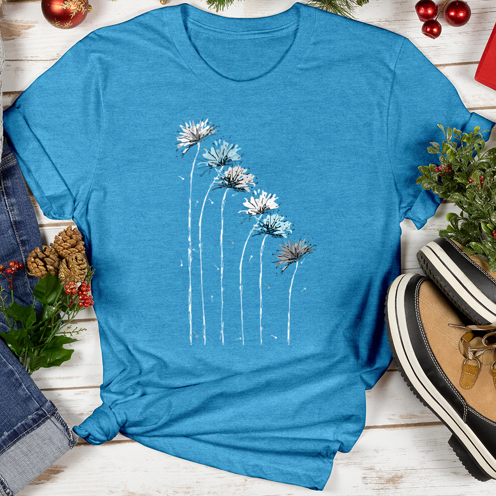 Frosty Dandelion Row Softstyle Tee