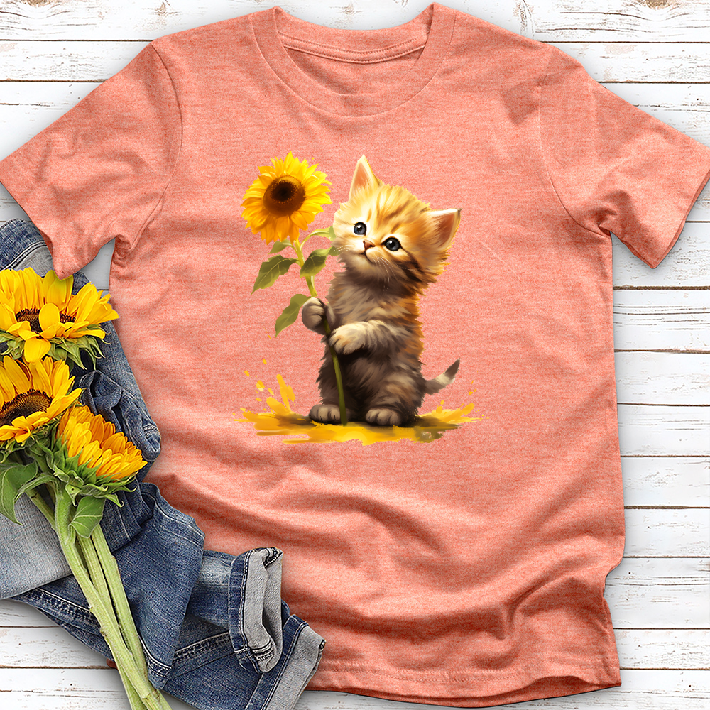 Sunflower Kitty Tee