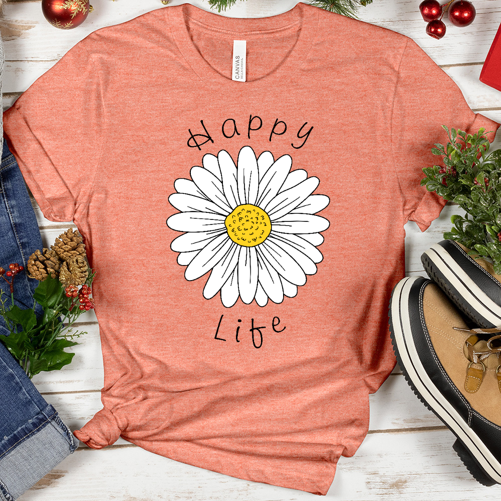 Happy Life Daisy Tee