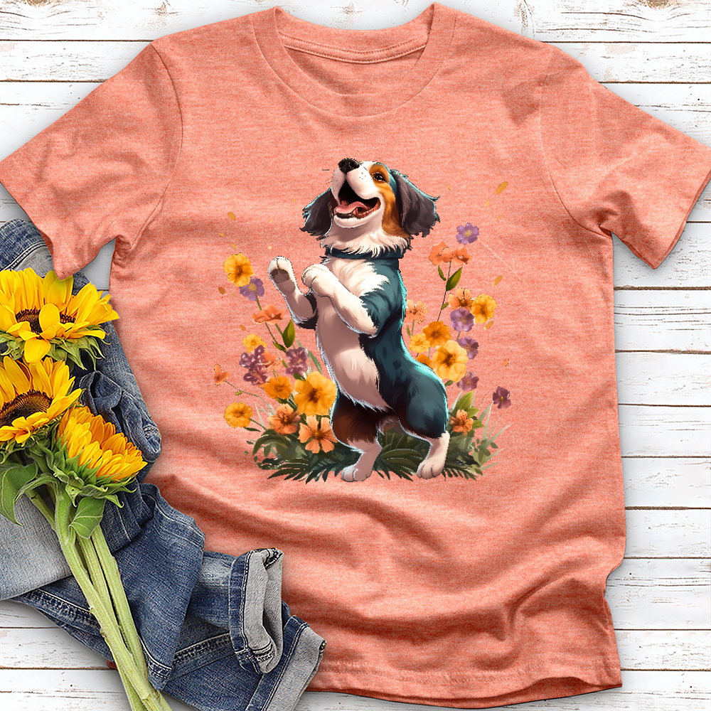 Dancing Garden Dog Tee