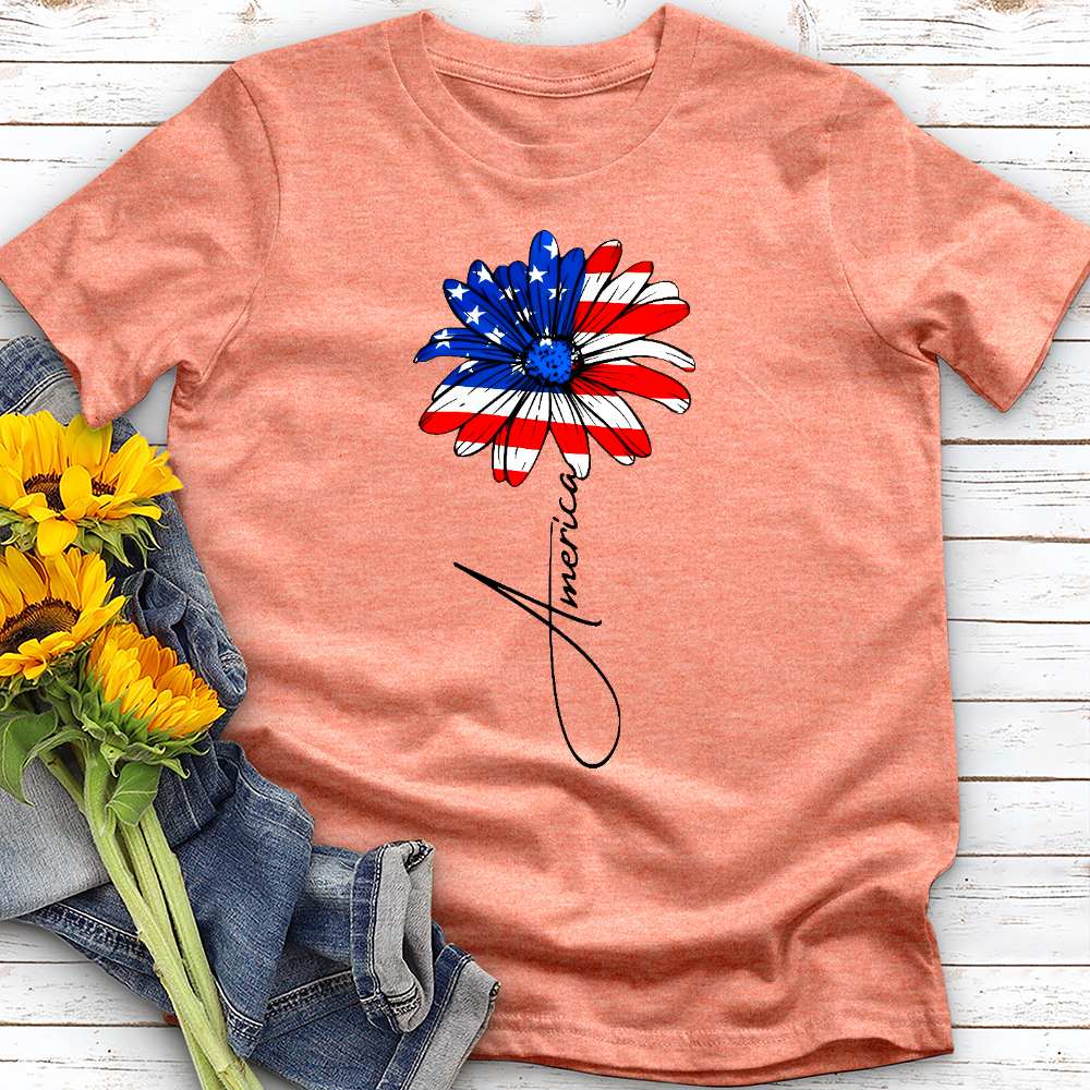 4th of July Daisy Tee