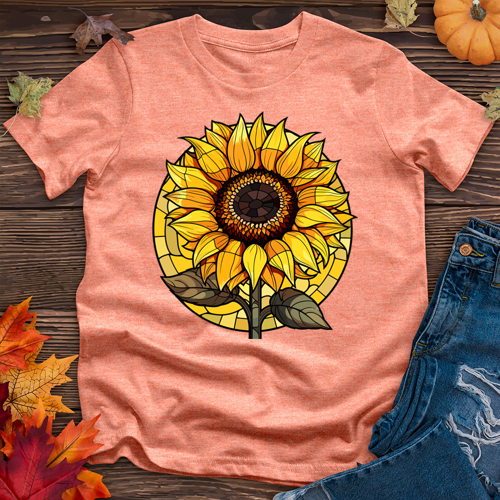 Stained Glass Sunflower Tee