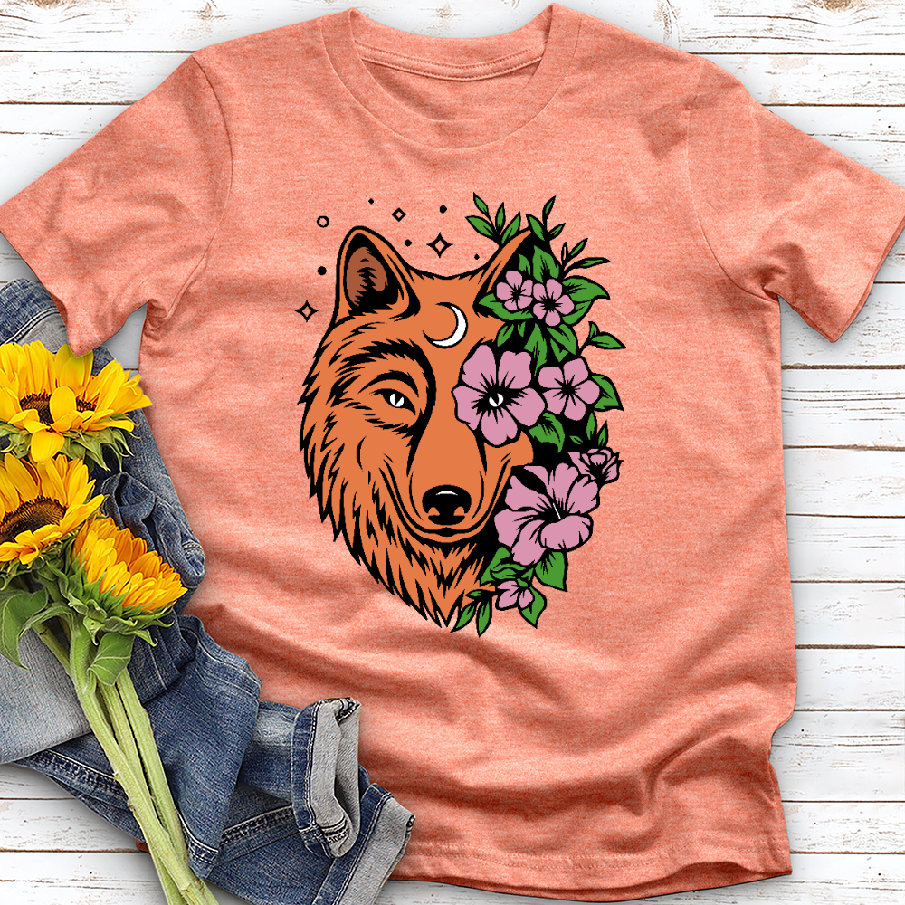 Floral Wolf Tee