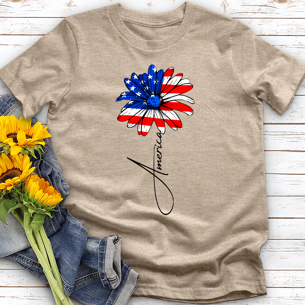 4th of July Daisy Tee