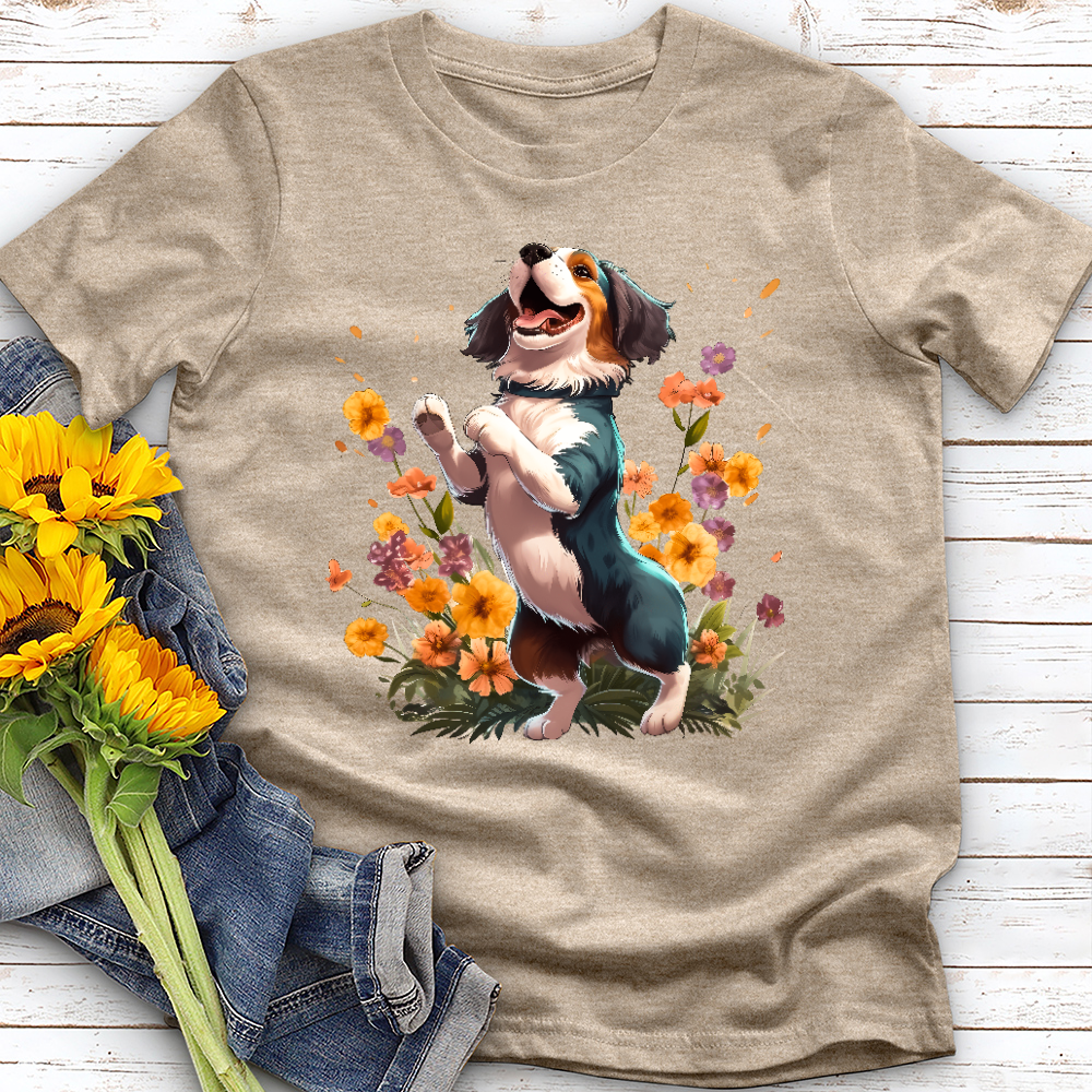 Dancing Garden Dog Tee