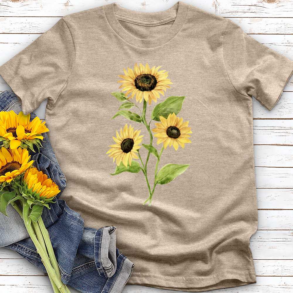 Sunflower Trio Design Tee