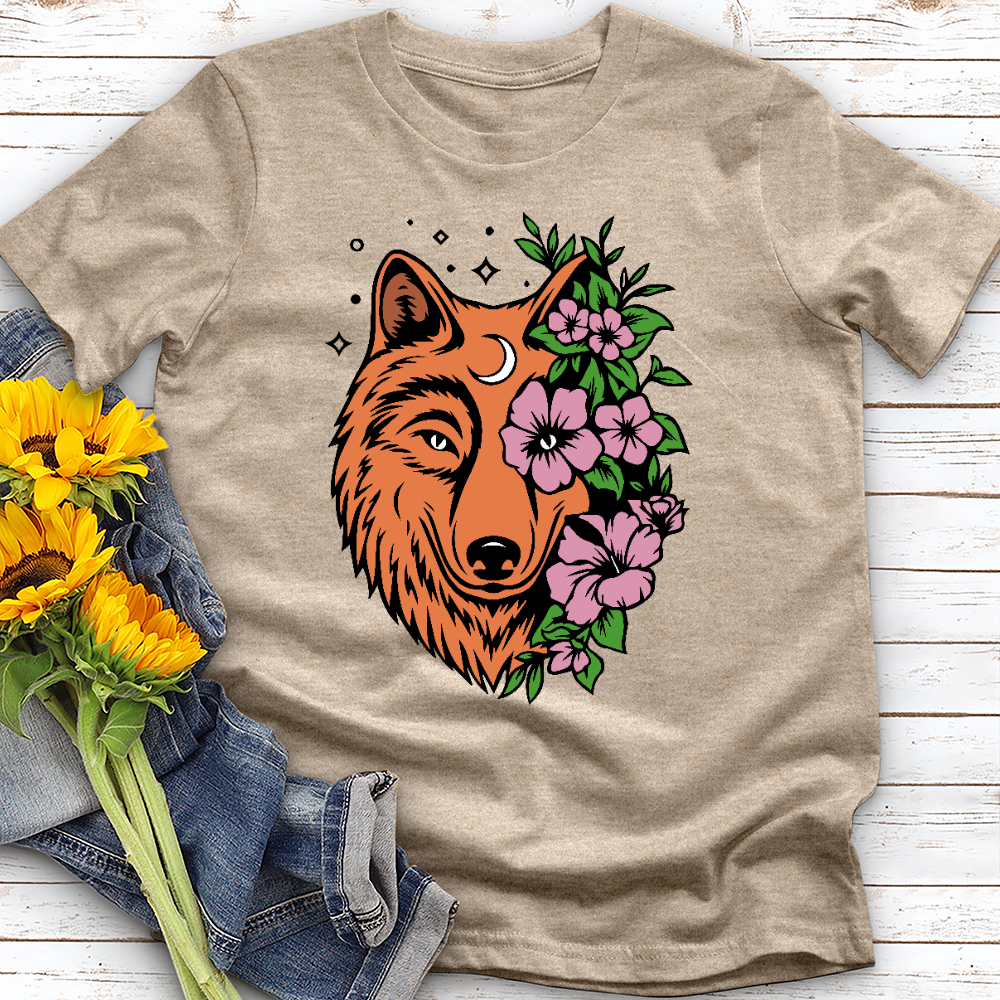 Floral Wolf Tee