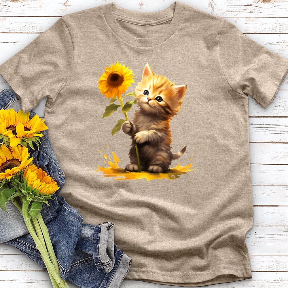 Sunflower Kitty Tee