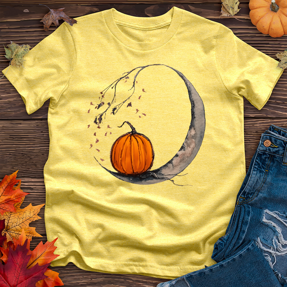 Moon and Pumpkin Tee
