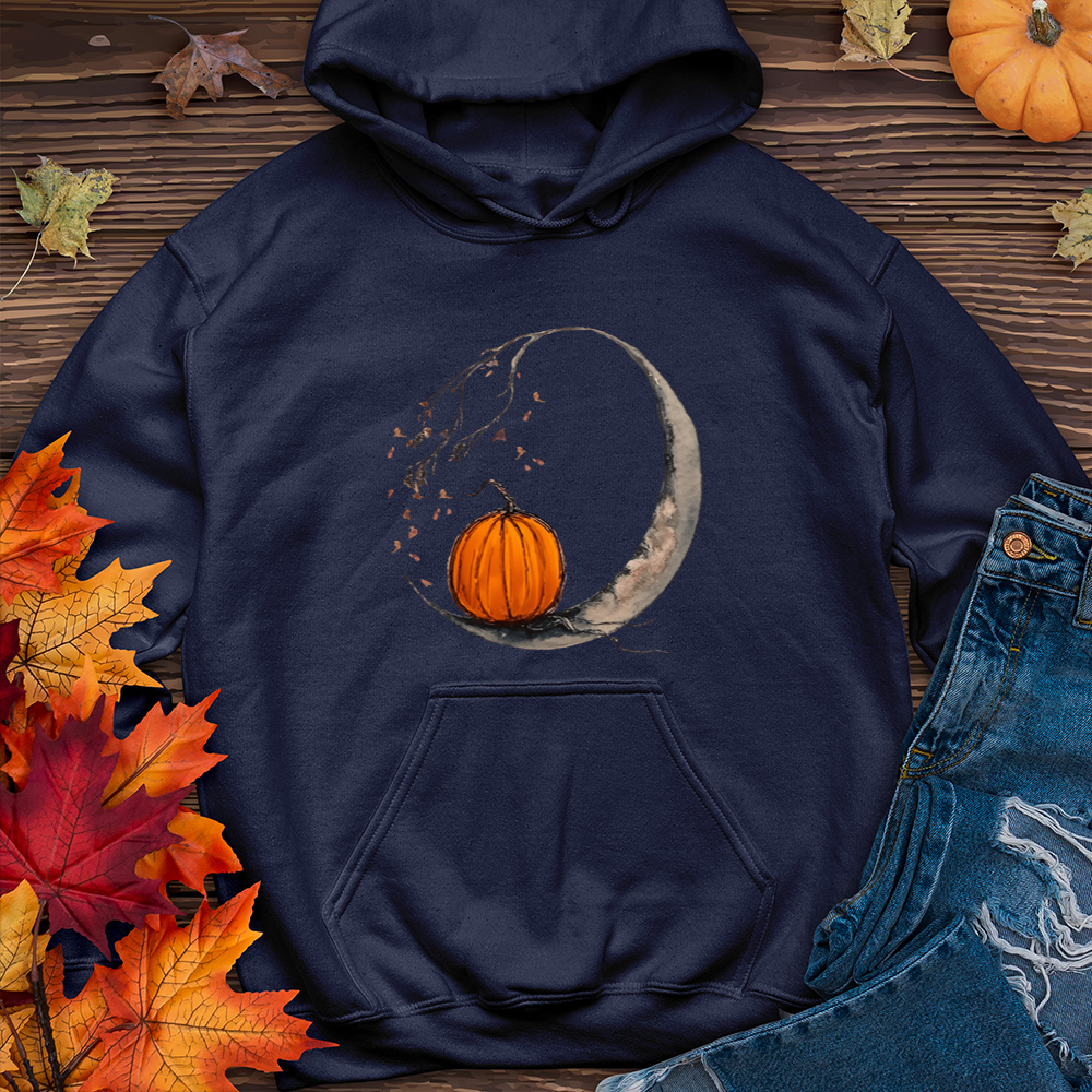 Moon and Pumpkin Hoodie