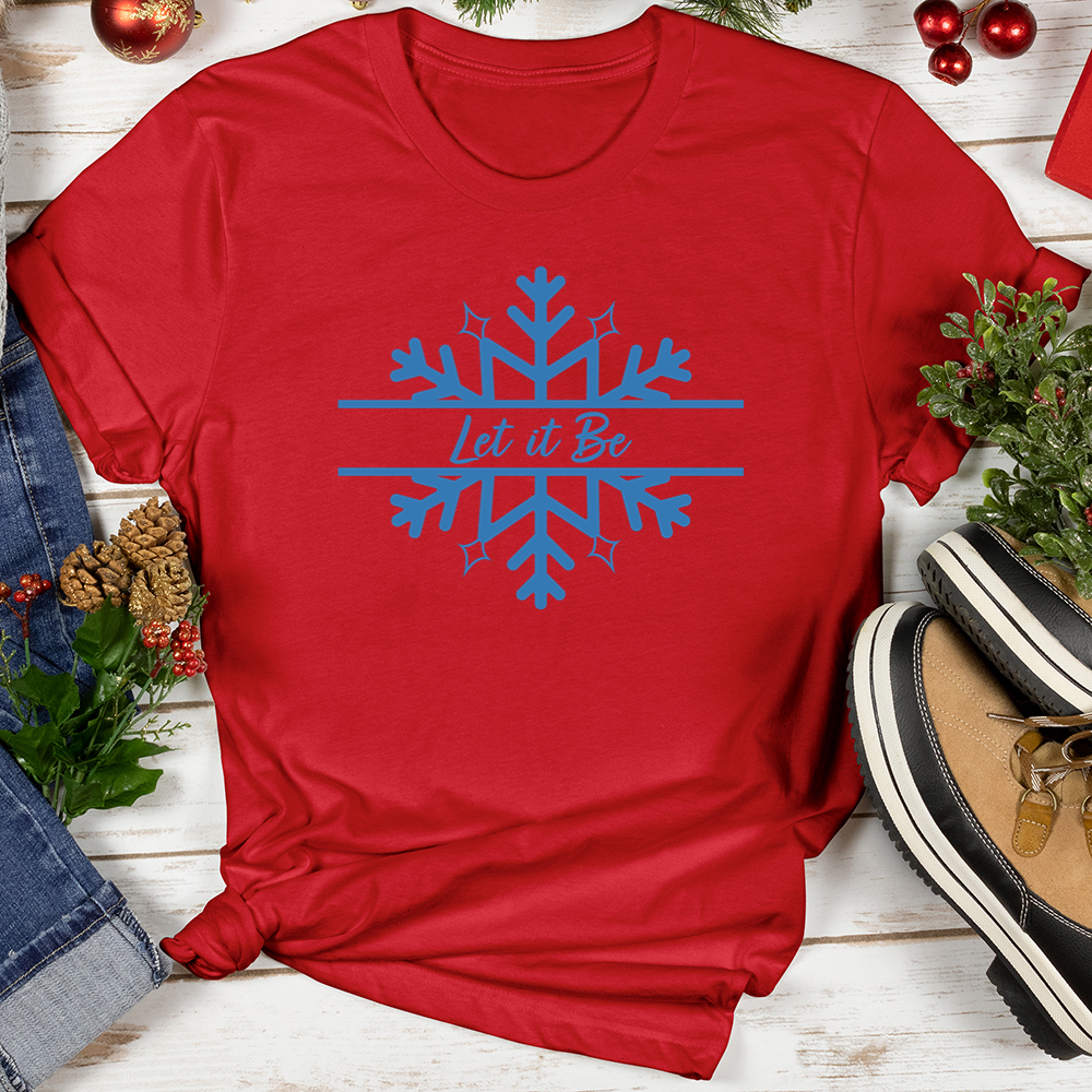 Snowflakes Let it Be Softstyle Tee