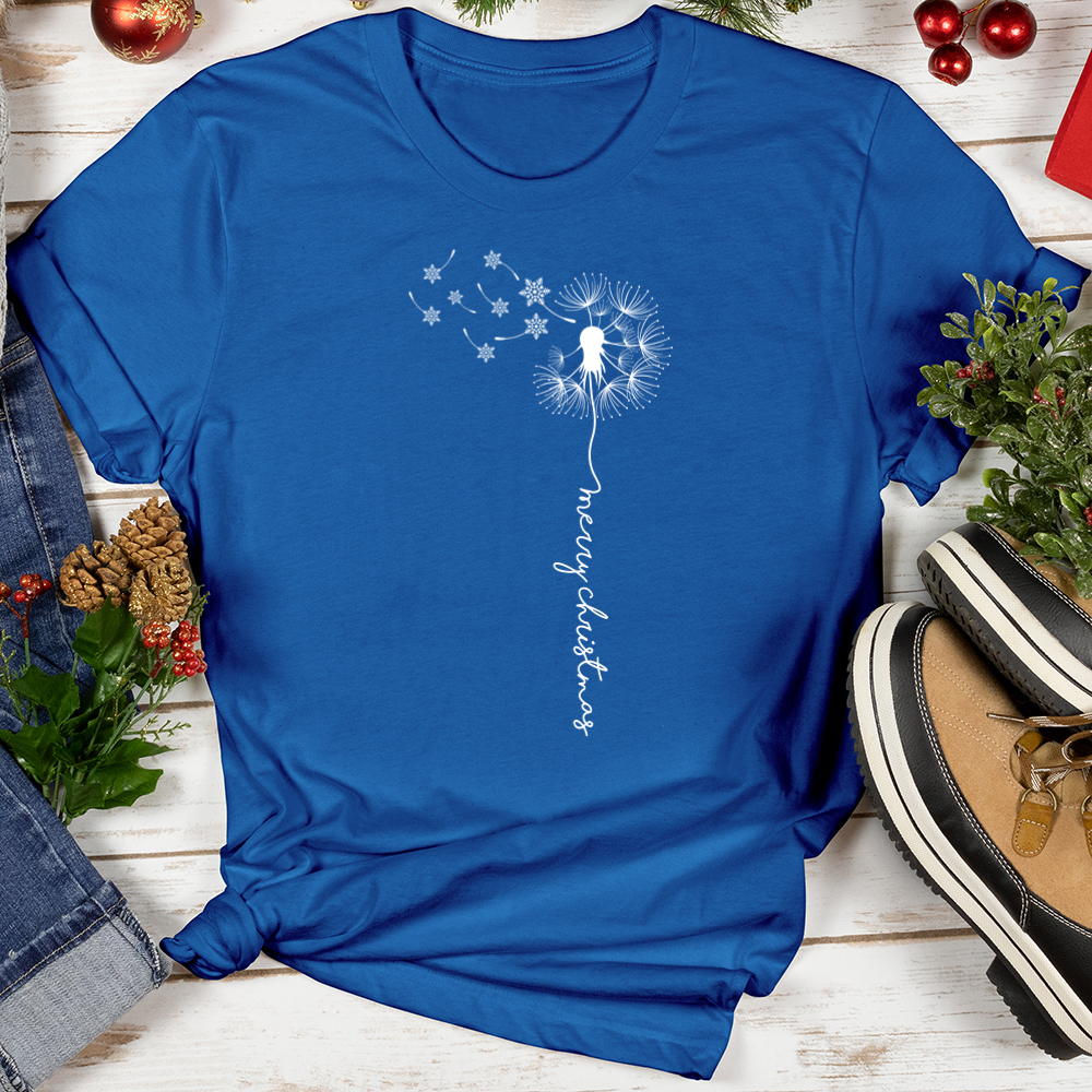 Merry Christmas Dandelion Softstyle Tee