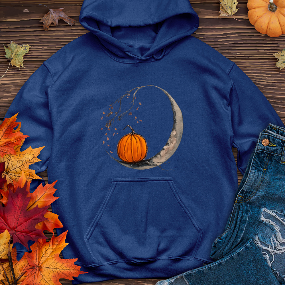 Moon and Pumpkin Hoodie