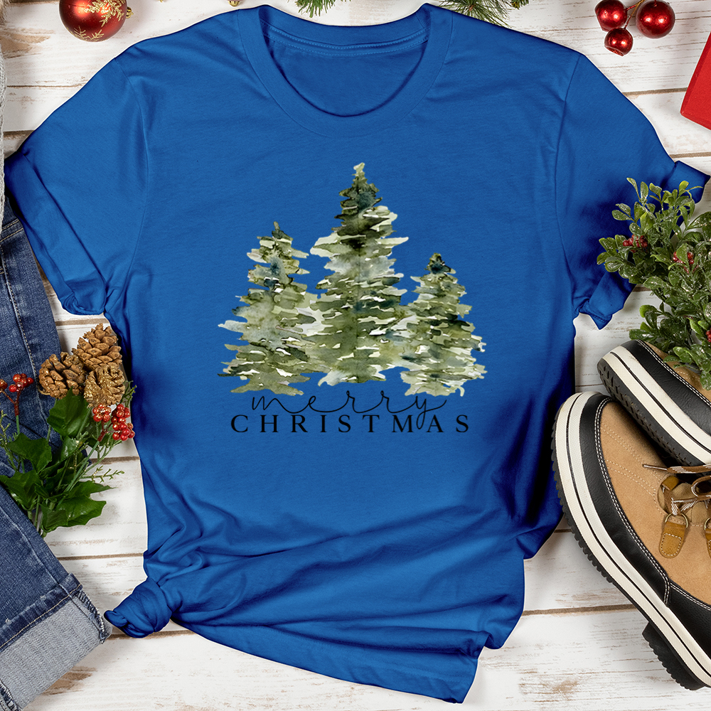 Merry Christmas Pine Softstyle Tee