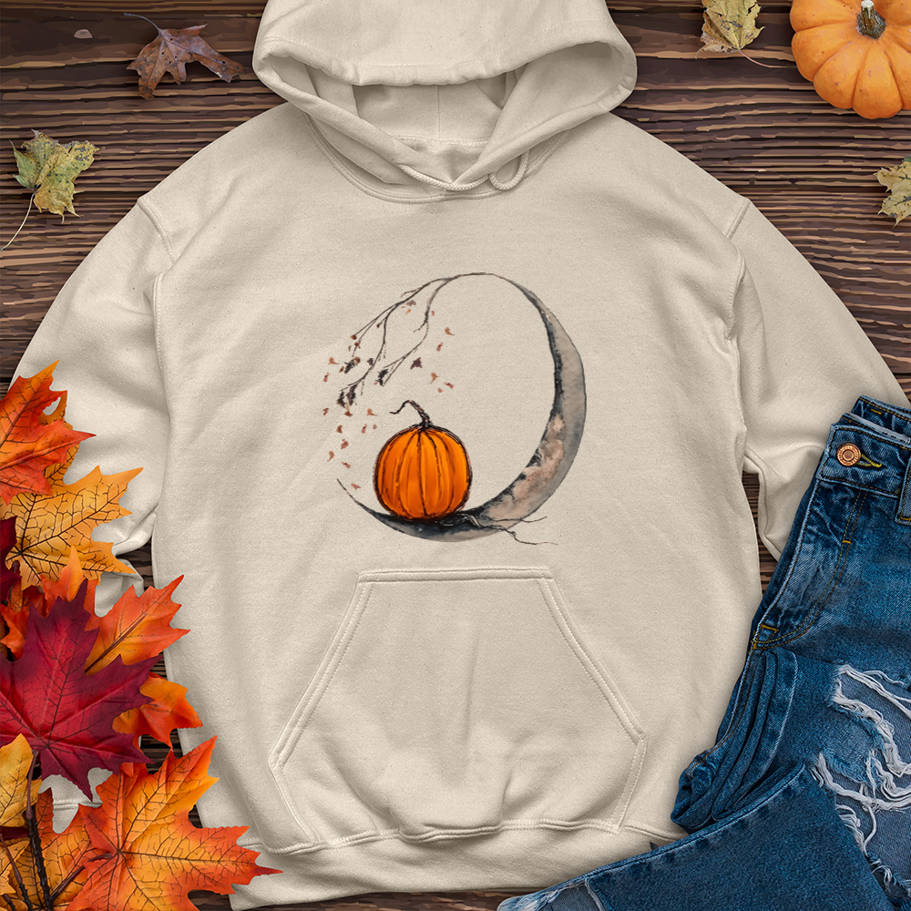 Moon and Pumpkin Hoodie