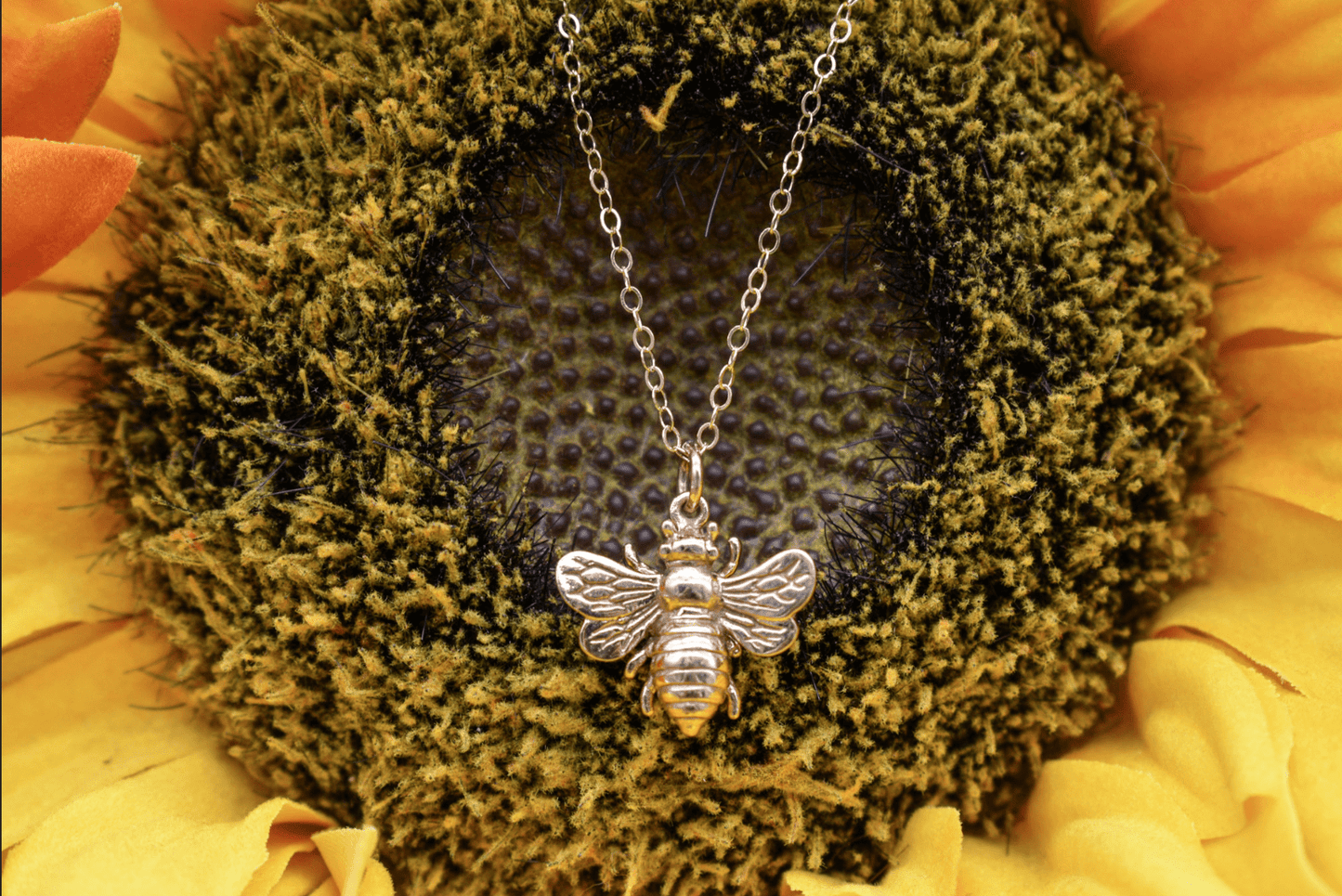Golden Bumblebee Necklace