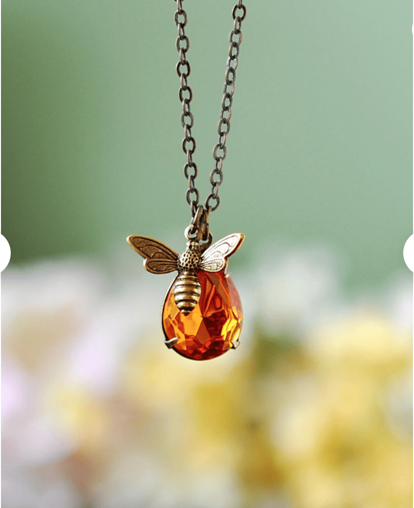 Honey Resin Necklace