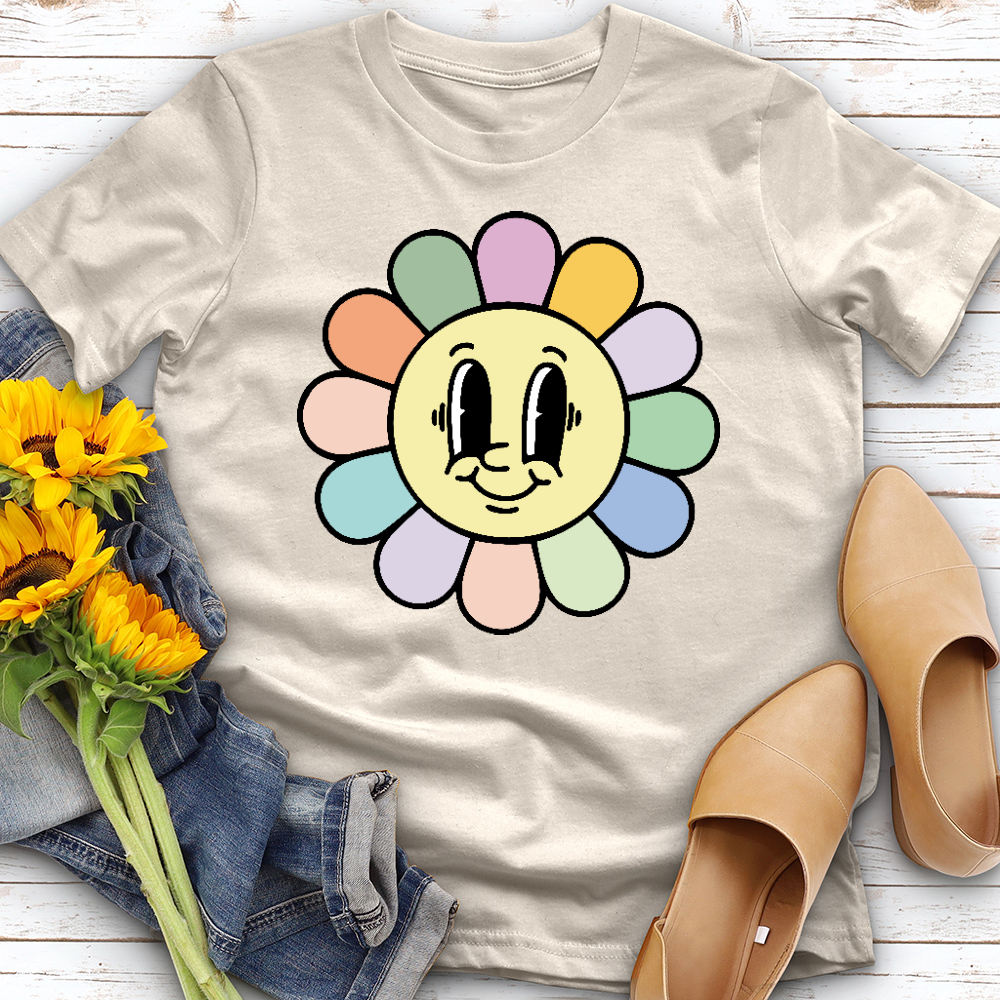 Happy Rainbow Flower Tee