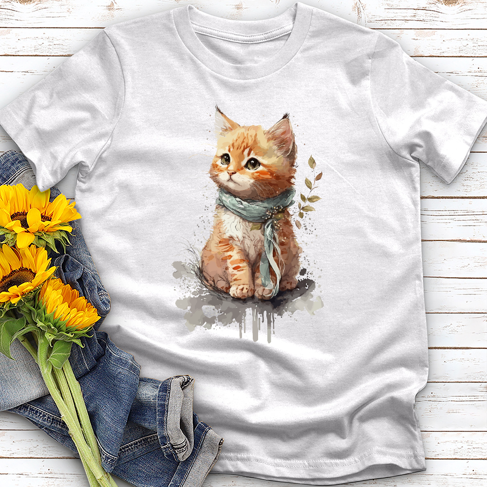 Watercolor Kitten Tee