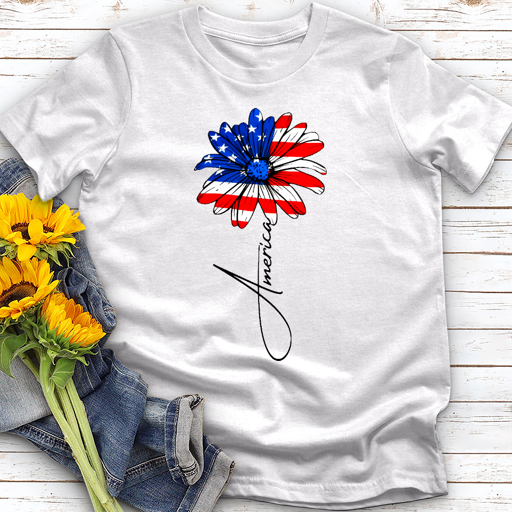 4th of July Daisy Tee
