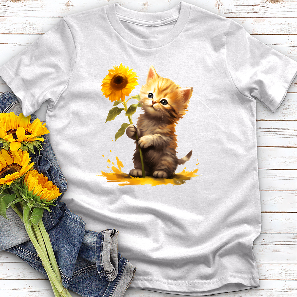 Sunflower Kitty Tee