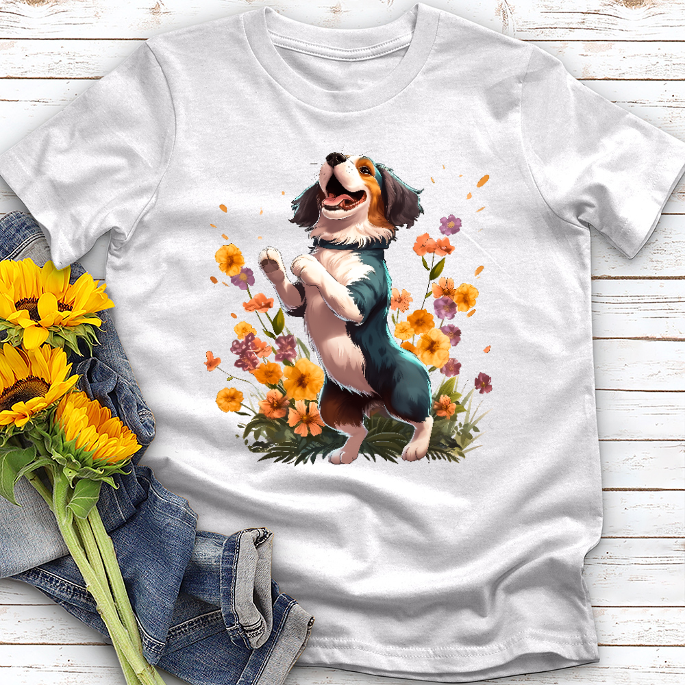 Dancing Garden Dog Tee