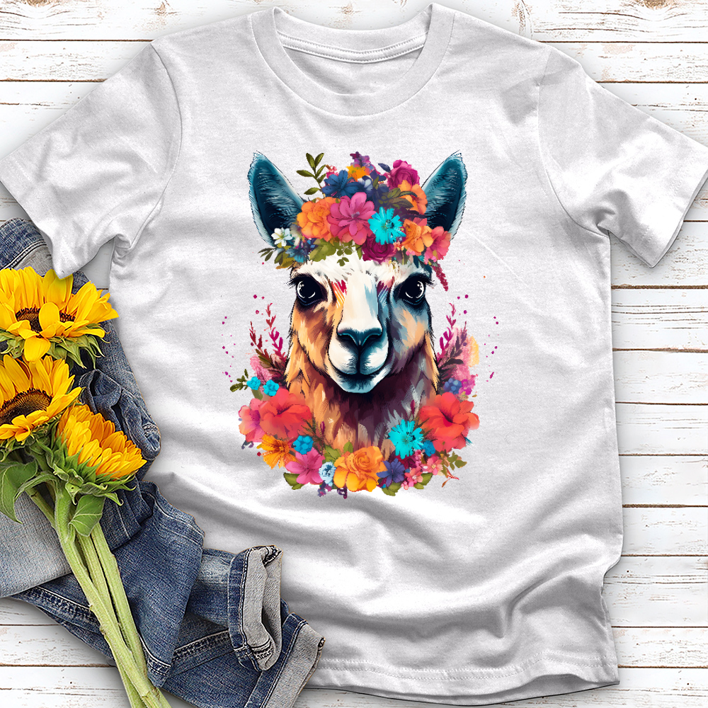 Floral Llama Tee