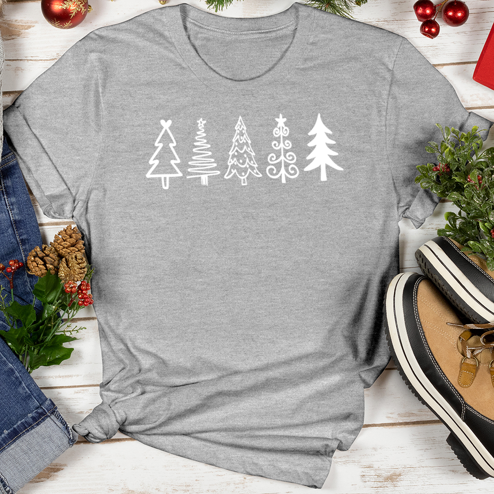 Xmas Tree Row Softstyle Tee