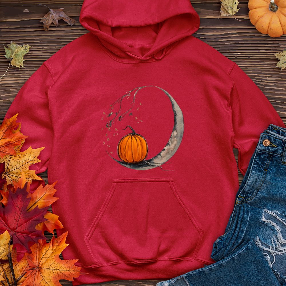 Moon and Pumpkin Hoodie