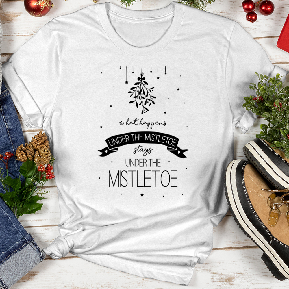 What Happens Under the Mistletoe Softstyle Tee