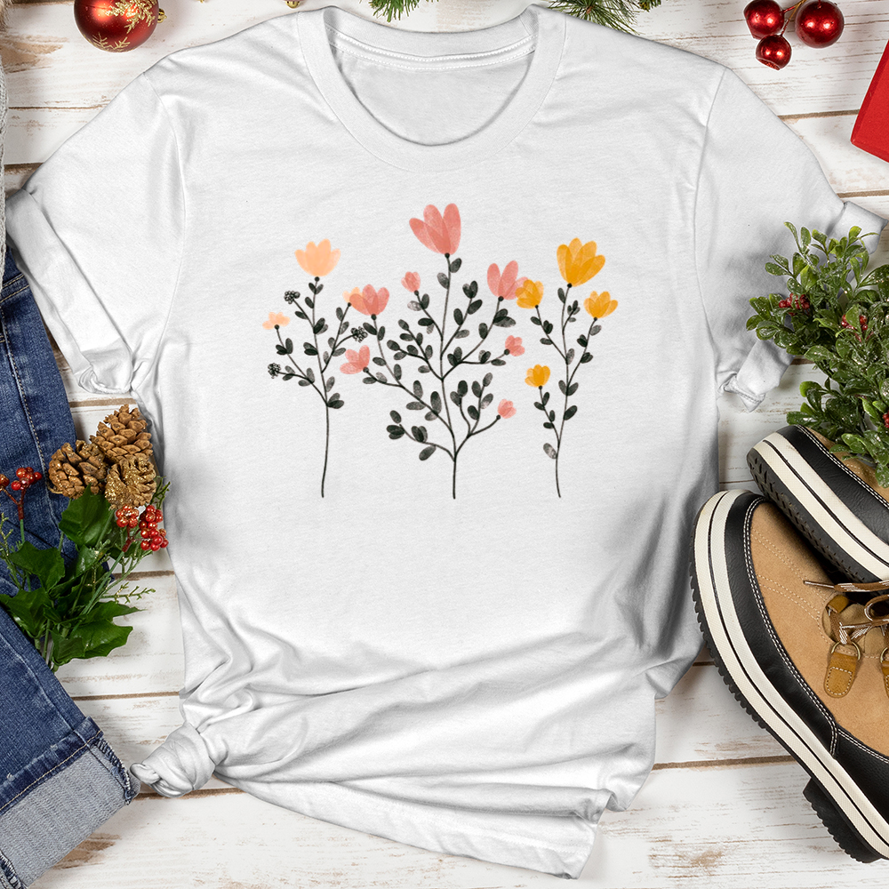 Pastel Flowers Softstyle Tee