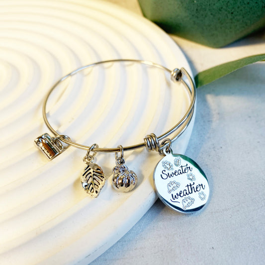 Sweater Weather Bangle Bracelet